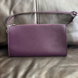 Louis Vuitton Purple Wristlet Clutch